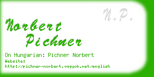 norbert pichner business card